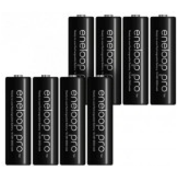 8x Panasonic Eneloop Pro AA 2550mAh 1.2V Ni-MH aku