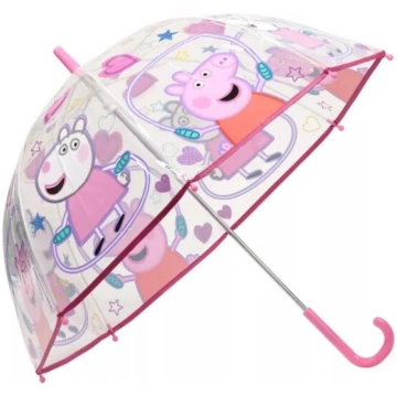 Bērnu caurspīdīgs lietussargs Peppa Pig, diametrs 