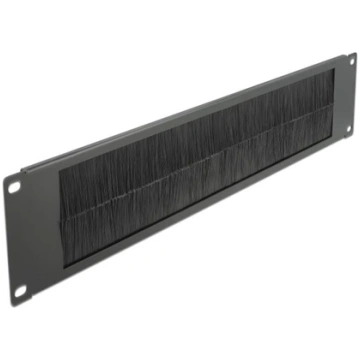 Delock 19″ Cable Management Brush Strip 2U black 6