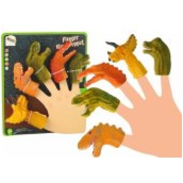 LEAN Toys Finger Puppets Dinosaurs Animals 5 pcs. 