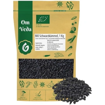 Organiskā melnā kumīna 1 kg Melnā kumīna sēklas no