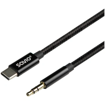 Kabelis SAVIO USB-C – MiniJack 3.5 mm 2m 590198604