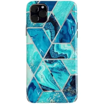 Fusion Geometric Marble silikona vāks Apple iPhone