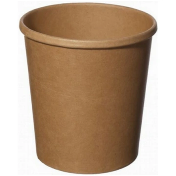 Papīra konteineris 470ml brūns kraft 8378