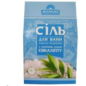 Sāls vannai ar ēterisku eļļu (eikalipts), 500 gr