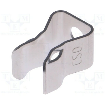 Fuse clips; M5 screw; 10.3x38mm; 32A; Plating: sil