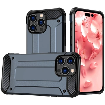 Hybrid Armor iPhone 16 Pro Max Case - Blue