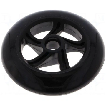 Wheel | black | Pcs: 1 | push-in | Ø: 144mm | Plat