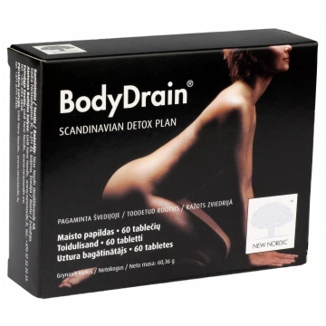 NEW NORDIC Bodydrain tabletes, 60 gab