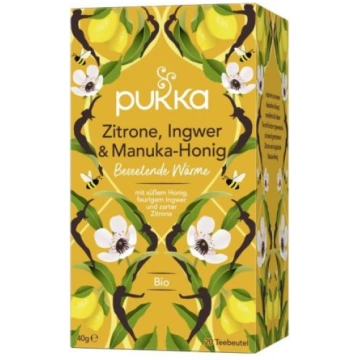 Citronu ingvera, manukas tēja BIO 40g Pukka