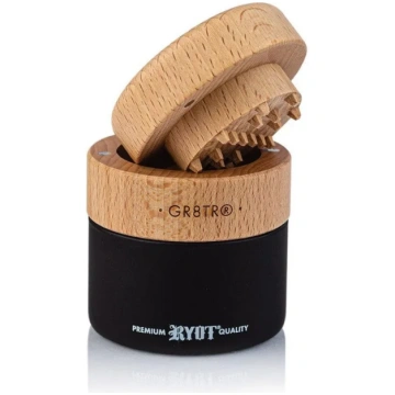 Beech / Black RYOT Wood GR8TR Grinder Con Corpo a