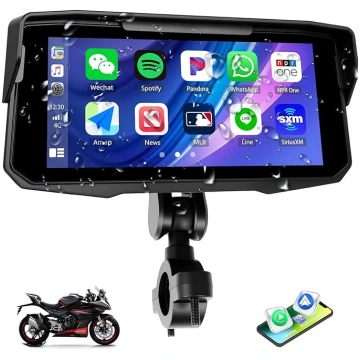 SIXWIN Carplay motociklu displejs Moto ar bezvadu 