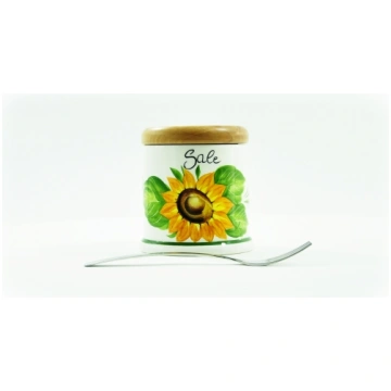 Sunflower salt jar