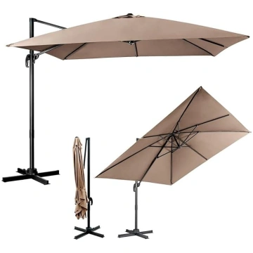 COSTWAY Saulessargs 300 x 300 cm kvadrātveida, kon