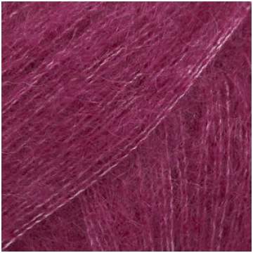 Drops KID - SILK uni Nr 17 - tumša roze