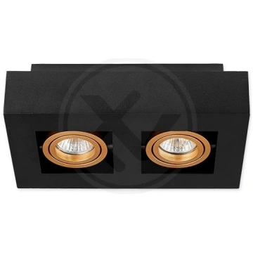 Virsmas gaismeklis 2xGU10 Nemo , regulējams , meln