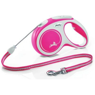 Trixie Flexi New COMFORT, cord leash, red. M: 8m. 