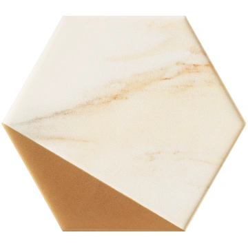 Flīzes, keramika Tubadzin Flare Gold Hexagon DS025