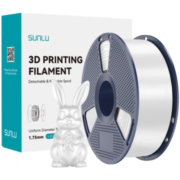 Sunlu PLA+ Silk Filament (White)