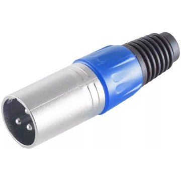 XLR savienotājs ShiverPeaks BS55002-B Blue — 3-pin