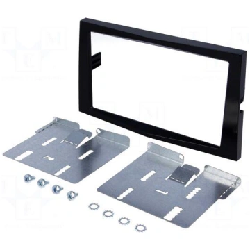 Radio mounting frame | Opel | 2 DIN | black gloss 