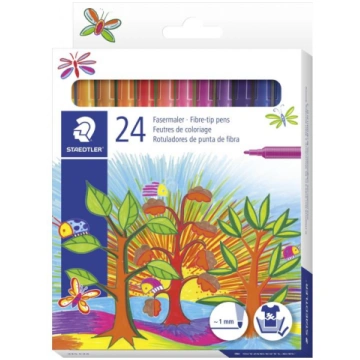 Flomasteri STAEDTLER Noris Club, 24 krāsas (200-14