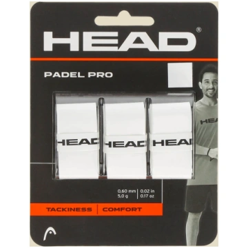 Overgripi Head Padel Pro balti - 3 gab