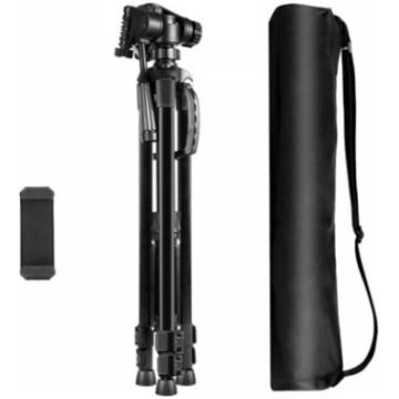 PULUZ Tripod | Statīvs ar 3D 360° galvu + tālruņa 