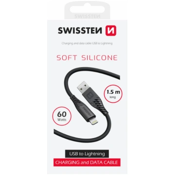 Swissten Soft Silicone Data Cable USB / Lightning,