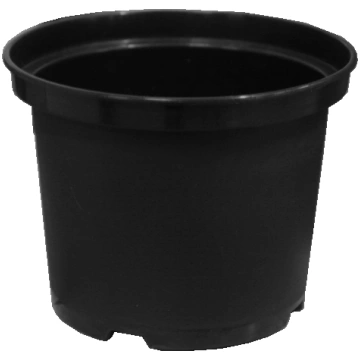 Podiņi apaļie melnie 22cm 5.4L BESK