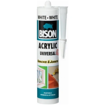 Akrila hermētiķis BISON ACRYLIC Universāls balts 3