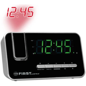 Radio modinātājs ar projekciju. FIRST 2421-7 First