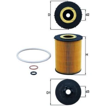 KNECHT OX636D Eļļas filtrs