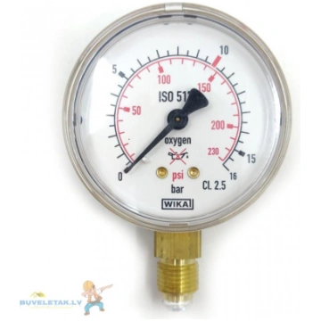 Manometrs rad.D63 1/4 4 bar 09987