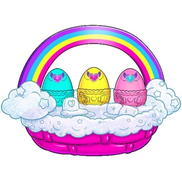 Hatchimals - Alive Neon Rainbow Basket - (6072741)