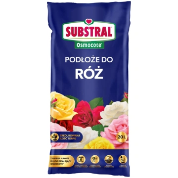 Augsne rozēm + Osmocote mēslojums Substral, 20 L