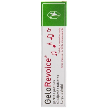 GeloRevoice Ķiršu-mentola tabletes, 20 gb