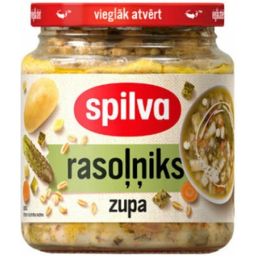 Zupa Rasoļņiks 580g (530g), Spilva