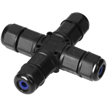Kabeļu savienotājs četrkāršs (tips-X), IP68, 3x4mm