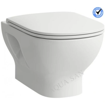 Laufen piekaramais pods ar vāku Lua Basic Rimless 