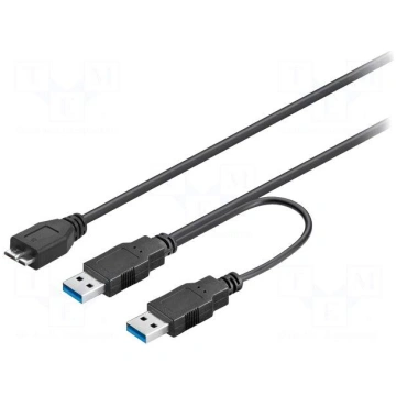 Cable | USB 3.0 | USB A plug x2,USB B micro plug |