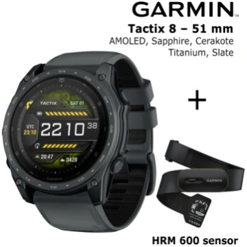 GARMIN Tactix 8 – 51 mm, AMOLED, Sapphire, Cerakot