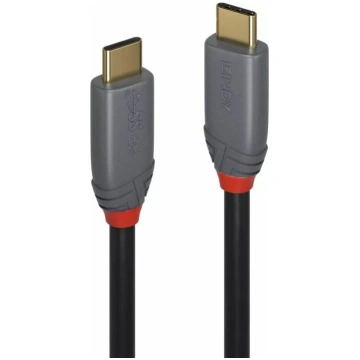 USB 3.2 Type C Kabeļi Lindy 2m 5A PD Melns
