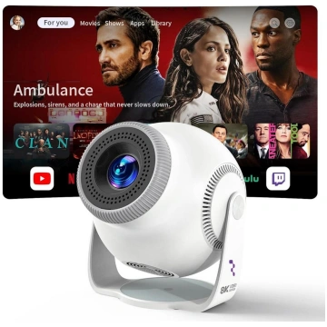 Riff TP360 Smart Android 14 Projector 8K Support &