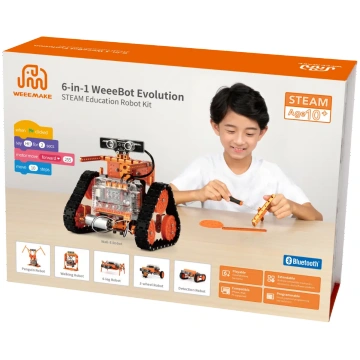 WEEEMAKE WeeeBot Evolution - 6 in 1 STEAM robotu D