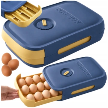 Olu uzglabāšanas trauks ledusskapim, zils - egg co