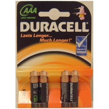 Duracell | AAA/LR03 | Alkaline Basic MN2400 | 4 pc