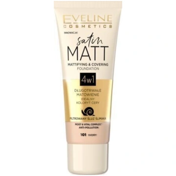 Grima bāze Eveline Satin Matt 4w1, 101 Ivory, 30 m