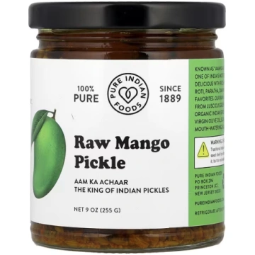 Pure Indian Foods, Raw Mango Pickle , 9 oz (255 g)