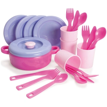 Dantoy - Dinner set, Pink (4397)